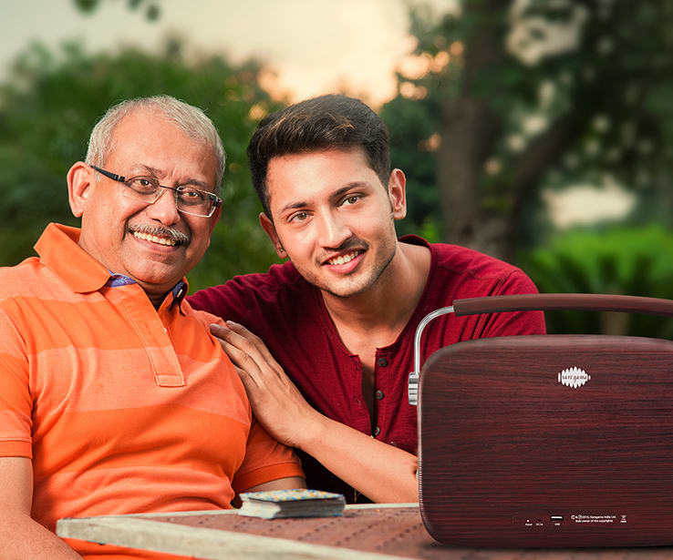 grandparents listening to saregama carvaan marathi music