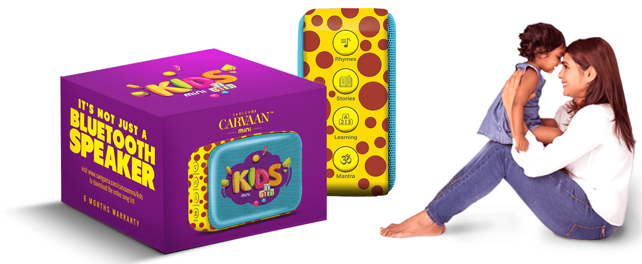 Saregama Carvaan Mini Kids Pre loaded with Stories Rhymes Mantras